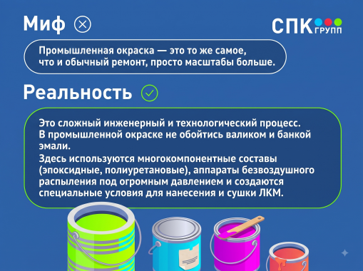 Промышленный маляр - это просто рабочий с пульверизатором, а толстый слой краски - гарантия защиты? 